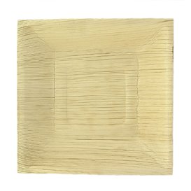 Assiette carrée en Feuilles de Palmier 16,5x16,5cm (6 Unités)