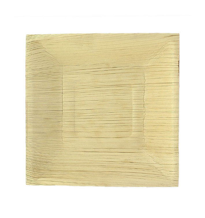 Assiette carrée en Feuilles de Palmier16,5x16,5cm (60 Unités) Assiette carrée en Feuilles de Palmier16,5x16,5cm (60 Unités)