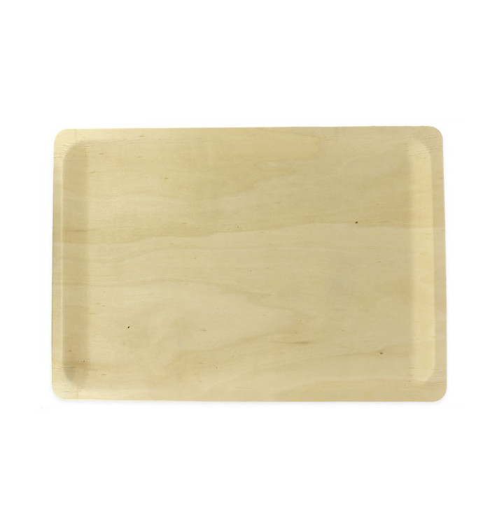 Plateau jetable en bois 40,1x28,1x2cm (10 Unités) Plateau jetable en bois 40,1x28,1x2cm (10 Unités)
