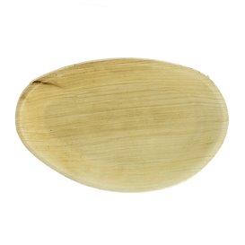 Assiette Ovale en Feuilles de Palmier 19x12cm (100 Unités)