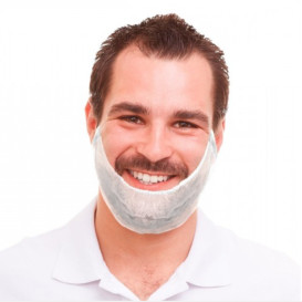 Couvre-barbe en PP Accordéon Blanc (100 Utés)