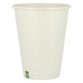 Gobelet en Carton sans Plastique 14 Oz/420ml Blanc Ø9cm (50 Unités)