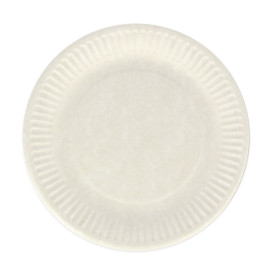 Assiette en Papier Blanc Biodégradable Ø18cm (1000 Utés)