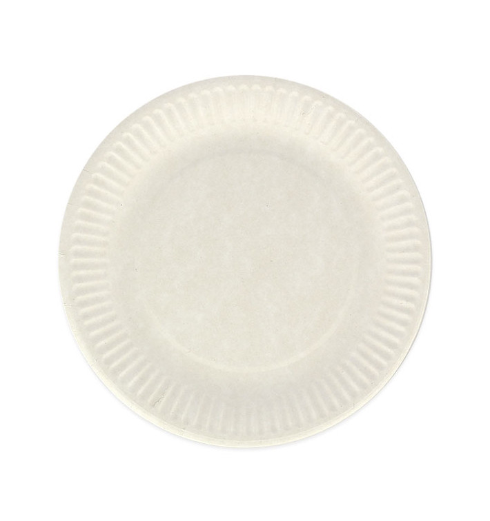 Assiette en Papier Blanc Biodégradable Ø18cm (20 Utés) Assiette en Papier Blanc Biodégradable Ø18cm (20 Utés)