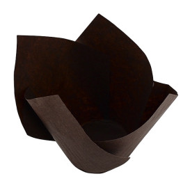 Caissette Muffin Tulipe Twist Ø50x65/98 mm Marron (300 Utés)