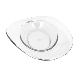 Assiette Dégustation Durable SAN "Ellipse" Transparente 10ml (6 Utés)