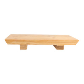 Base en Bambou Naturel Pour Sushi 20,5x15x3cm (1 Uté)