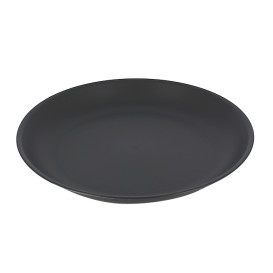 Assiette Réutilisable Durable PP Minéral Anthracite Ø21cm (6 Utés)
