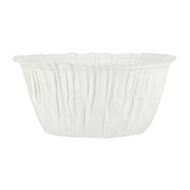 Caissettes Cupcakes Blanches 4,9x3,8x7,5cm (1800 Unités)