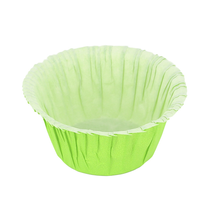 Caissettes Cupcakes Vertes 4,9x3,8x7,5cm (500 Unités) Caissettes Cupcakes Vertes 4,9x3,8x7,5cm (500 Unités)