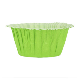 Caissettes Cupcakes Vertes 4,9x3,8x7,5cm (500 Unités)