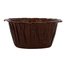 Caissettes Cupcakes Marrons 4,9x3,8x7,5cm (500 Unités)