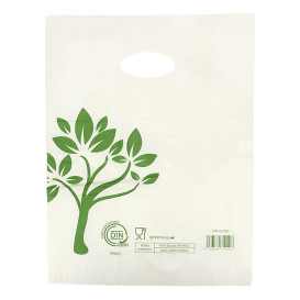 Sac avec Anses Découpées Home Compost “Be Eco!” 30x40cm (3.000 Utés)