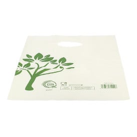 Sac avec Anses Découpées Home Compost “Be Eco!” 30x40cm (3.000 Utés)
