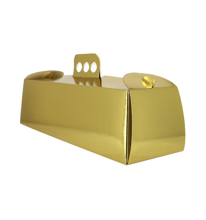 Boîte en carton Or Métallisé 12,5x45,5x10,5 cm (100 Utés) Boîte en carton Or Métallisé 12,5x45,5x10,5 cm (100 Utés)