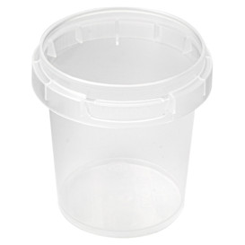 Pot plastique blanc 50 ml - bouchon inviolable