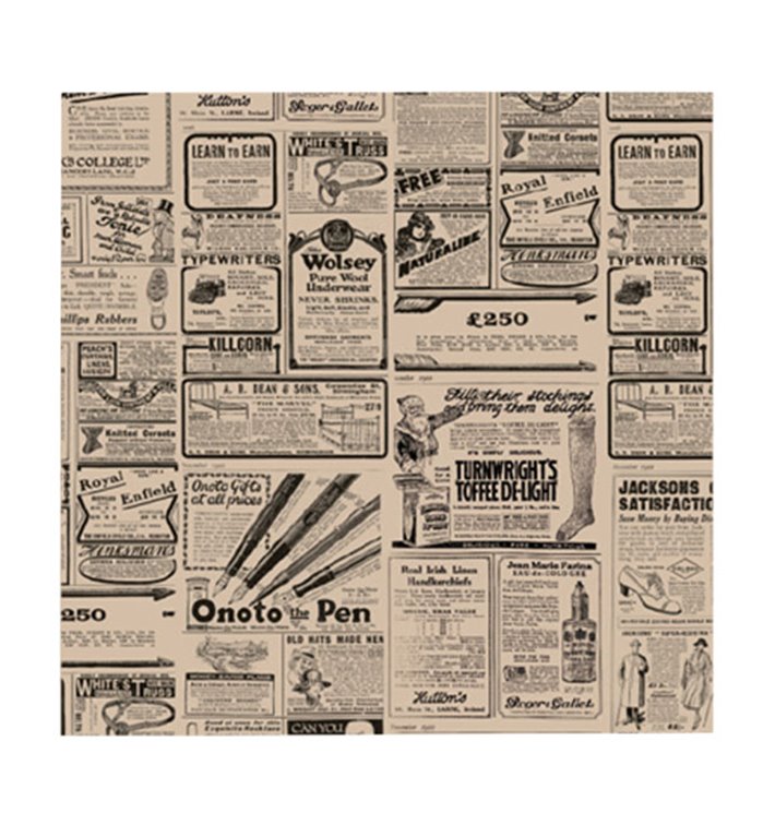 Papier Ingraissable Kraft Times 31x31cm (4000 Utés) Papier Ingraissable Kraft Times 31x31cm (4000 Utés)