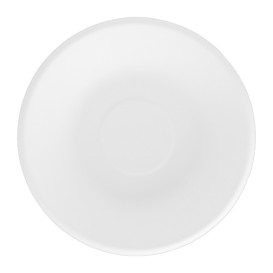 Assiette Creuse Canne à Sucre Blanc Ø160mm (50 Unités)