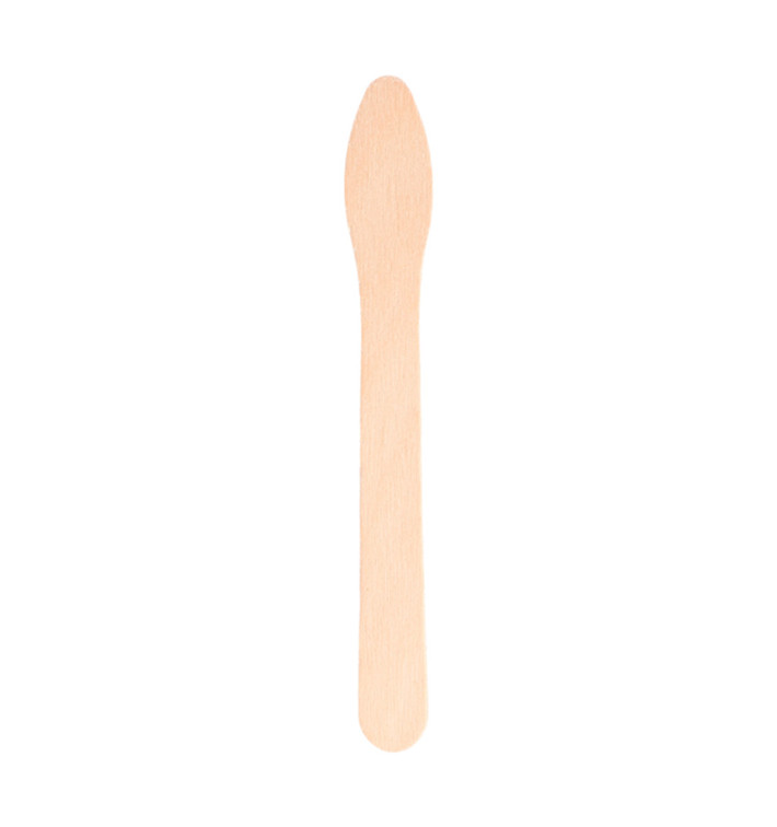 Petite cuillère plate en bois 125mm (1000 Unités) Petite cuillère plate en bois 125mm (1000 Unités)