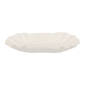Barquette Carton Ovale Plastifiée 16,5x10x3,5cm (250 Utés)