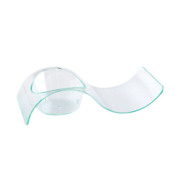 Assiette Plastique Vague Water Green 9,5x4,2cm (500 Utés) Assiette Plastique Vague Water Green 9,5x4,2cm (500 Utés)