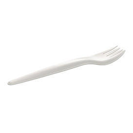 Fourchette en Papier Blanc 17cm (50 Utés)
