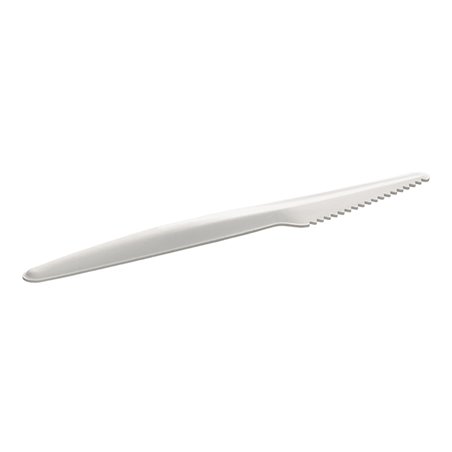 Couteau en Carton Rigide Blanc 17cm (50 Utés)
