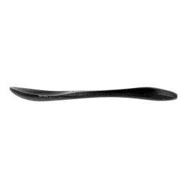 Petite Cuillère en Bambou Dégustation Noir 9cm (50 Unités)