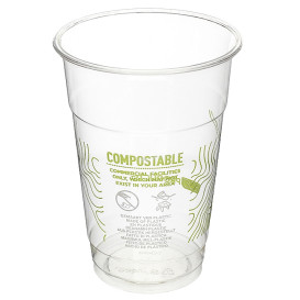 Gobelet Amidon de Maïs PLA "Green Stripe" 295ml (50 Utés)