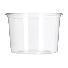 Récipient Compostable PLA Transparent 480ml (600 Utés)