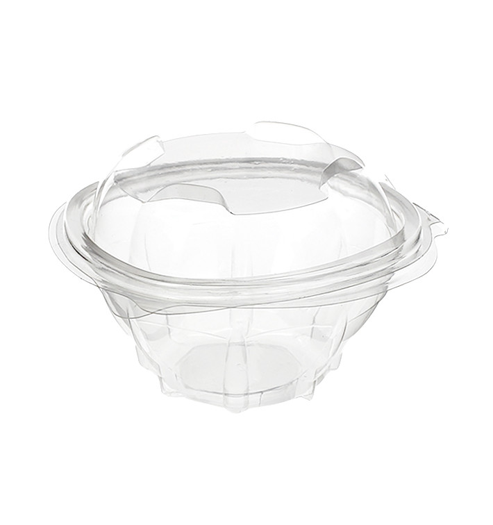 Saladier Rond avec charnière PLA 250ml (100 Utés) Saladier Rond avec charnière PLA 250ml (100 Utés)