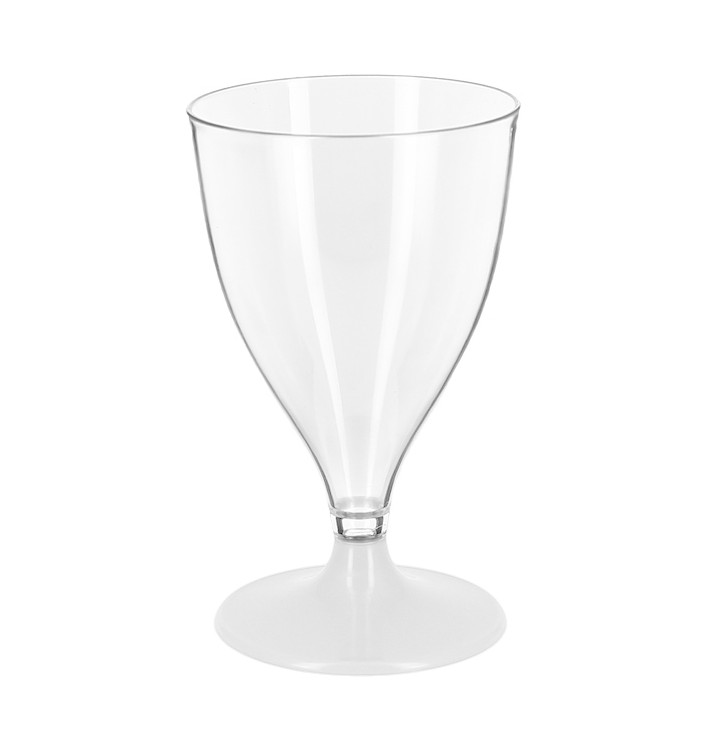 Coupe Réutilisable PS Eau/Vin Pied Blanc 200ml 2P (48 Unités) Coupe Réutilisable PS Eau/Vin Pied Blanc 200ml 2P (48 Unités)