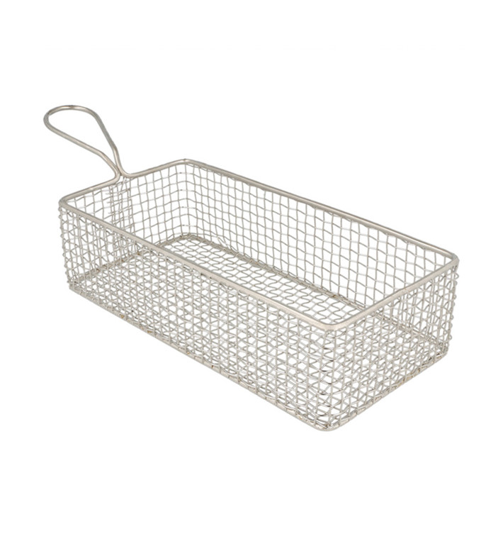 Mini friteuse de Présentation en Acier 22x10x6cm (6 Unités) Mini friteuse de Présentation en Acier 22x10x6cm (6 Unités)