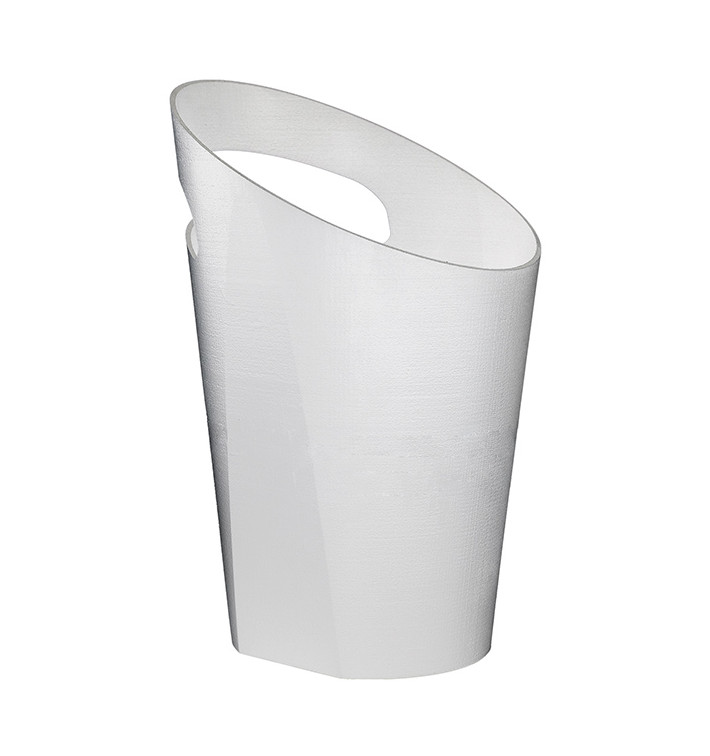 Seau à glace réutilisable PP blanc pour 1 bouteille (1 Ud) Seau à glace réutilisable PP blanc pour 1 bouteille (1 Ud)