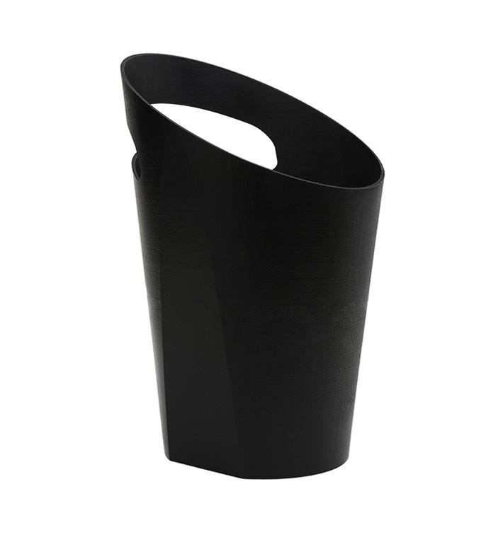 Seau à glace réutilisable PP noir pour 1 bouteille (1 Ud) Seau à glace réutilisable PP noir pour 1 bouteille (1 Ud)