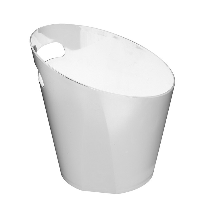 Seau à glace réutilisable PP blanc pour 7-8 Bouteilles (1 Ud) Seau à glace réutilisable PP blanc pour 7-8 Bouteilles (1 Ud)