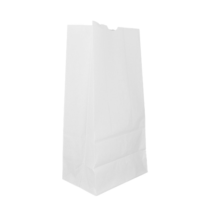 Sac en papier Kraft Blanc sans anses 60g/m² 18+11x34cm (500 Utés) Sac en papier Kraft Blanc sans anses 60g/m² 18+11x34cm (500 Utés)