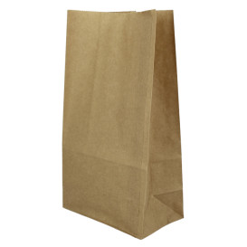 Sac en papier KRAFT sans anses 45g/m² 15+9x28cm (1000 Unités)