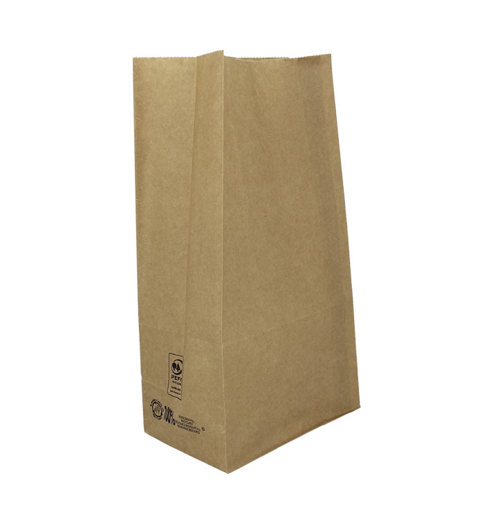Sac en papier KRAFT sans anses 45g/m² 15+9x28cm (1000 Unités) Sac en papier KRAFT sans anses 45g/m² 15+9x28cm (1000 Unités)