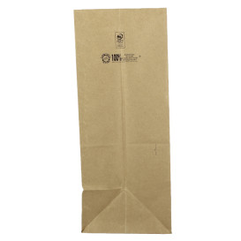 Sac en papier KRAFT sans anses 80g/m² 30+18x43cm (25 Utés)