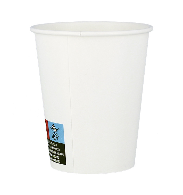 Gobelet Carton Blanc ECO 7Oz/210ml Ø7cm (1.000 Utés) Gobelet Carton Blanc ECO 7Oz/210ml Ø7cm (1.000 Utés)