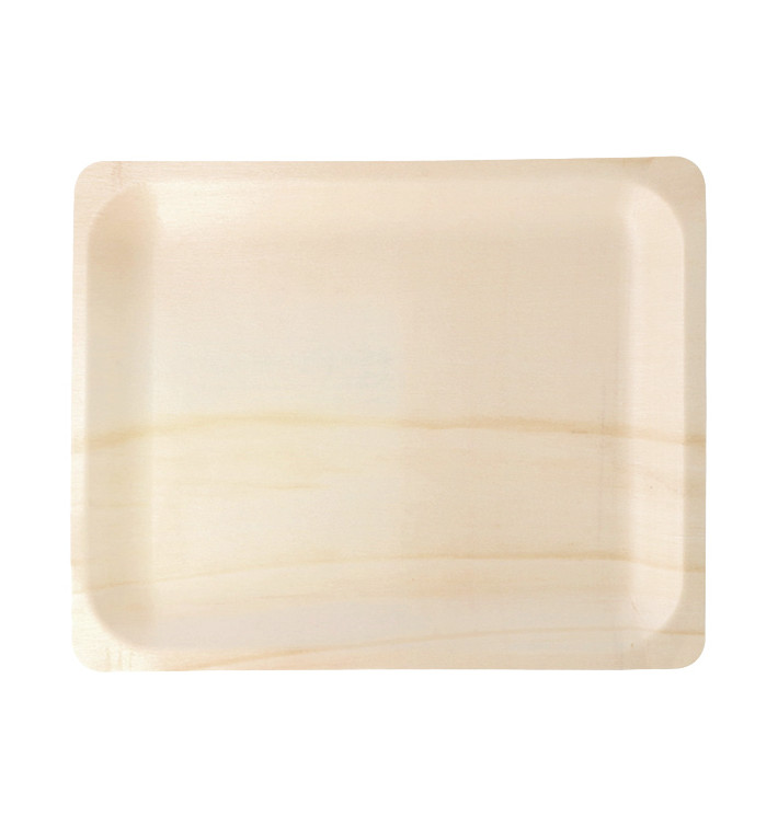 Plateau jetable en bois 26x21,5x2cm (200 Unités) Plateau jetable en bois 26x21,5x2cm (200 Unités)