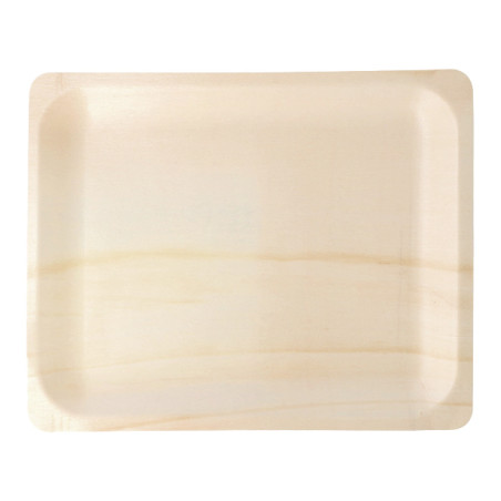 Plateau jetable en bois 26x21,5x2cm (200 Utés)
