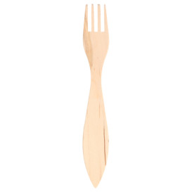 Fourchette en bois 150mm en Sachet (100 Unités)