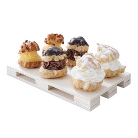 Plateau Mini Palette en Bois 13x8x2cm (1 Uté)