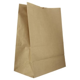 Sac en papier Kraft sans anses 50g/m² 22+12x30cm (25 Unités)