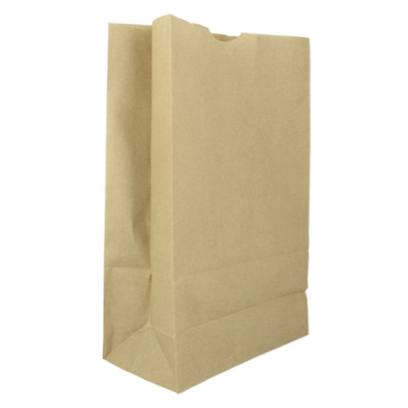 Sac en papier Kraft sans anses 60g/m² 18+11x34cm (25 Unités)