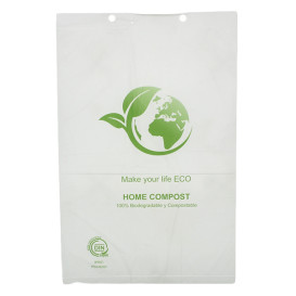 Sac Plastique Block Bio Home Compost 25x37cm (100 Utés)