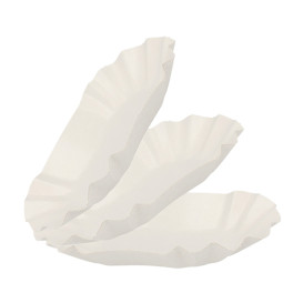 Barquette Carton Ovale Plastifiée 16,5x10x3,5cm (250 Utés)