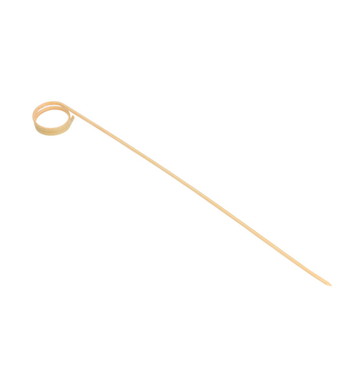 Pique en Bambou Décoré Spirale 200mm (100 Unités) Pique en Bambou Décoré Spirale 200mm (100 Unités)